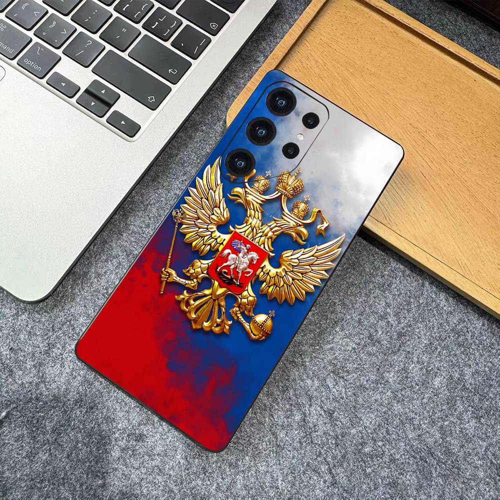 Russian Flag Phone Case For Samsung S 24 Fe 25 Ultra Plus 20 Lite 21 30 22 23 24 22 Ultra 5G Fundas