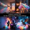 Vibrant Dynamic Rainbow Colorful Effects Cloud LED Strips for Ambients Mood Lighting and Party USB Powered Night Light