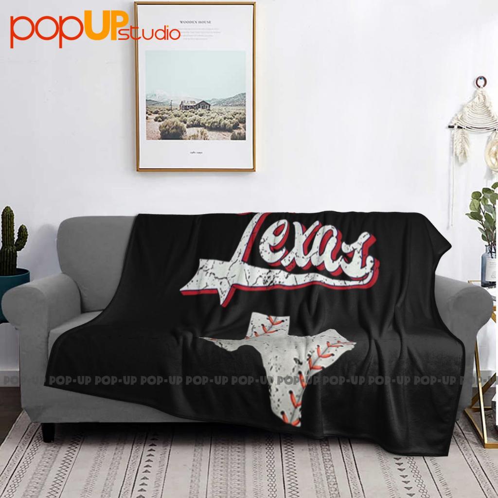 Texas Baseball T Giorno della Partita Vintage Ranger Usurato Coperta Trapunta Ultra Morbida Copertura Divano Invernale Copri Letto