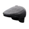 Men's Autumn/Winter Thick Duckbill Cap with Ear Protection - Middle-Aged and Senior Outdoor Cotton Hat