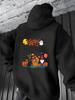 Men'S Halloween Hoodie - Short Night Out Easy Halloween Print Everyday Casual Style Suitable for Coffee Shop Exploration