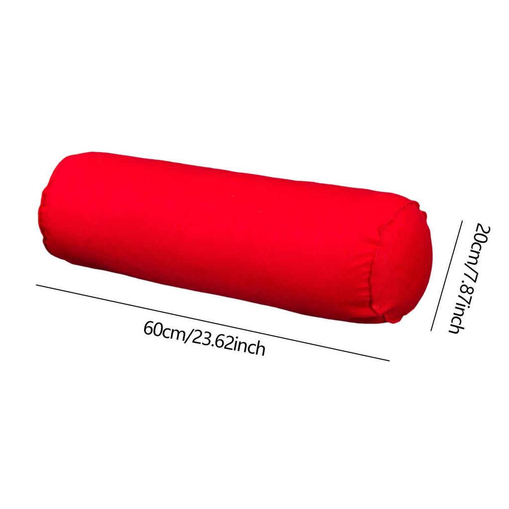Round Pillow Throw Pillow Removable Cover Neck Support Bolster Cushion Roll Cervical Pillow for Living Room Sofa Bedroom Yoga