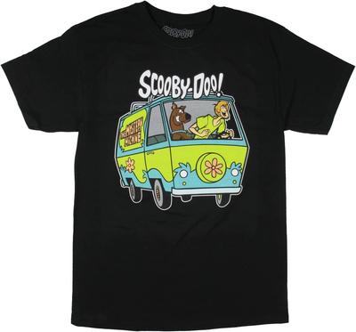 Scooby-Doo Men's Shaggy And Scooby Mystery Machine Adventure T-Shirt
