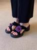 French Retro Floral Cross-strap Sandals, Versatile for Outdoor Wear, Summer 2026 High Heels
