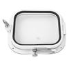 L350mm H300mm Portlight Window Tempered Glass 180 Degrees  Internal Opening Hatch Porthole for Marine Boat Yacht