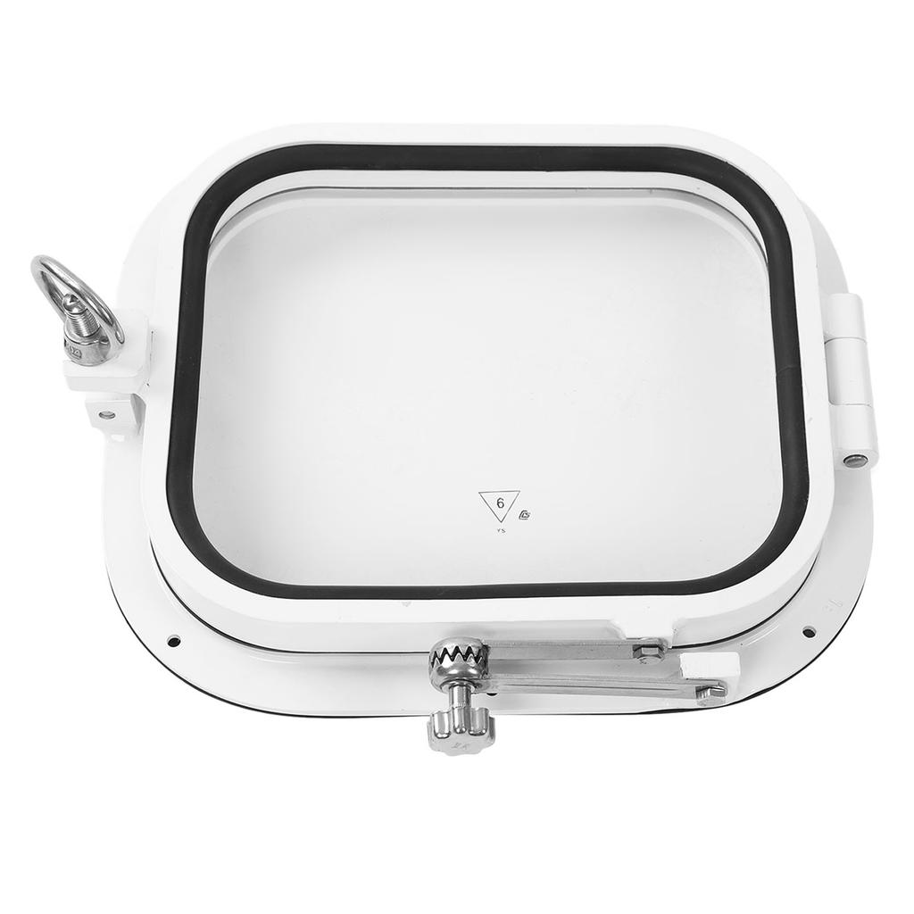 L350mm H300mm Portlight Window Tempered Glass 180 Degrees  Internal Opening Hatch Porthole for Marine Boat Yacht