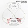 Gothic Pearl Waist Chain Waist Chain Creative Halloween Blood Drop Fringed Body Chain Girl