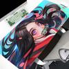 Kawaii Girl Mouse Pad Demon Slayer Kamado Nezuko Large Mousepad Gaming Accessories Nonslip Table Mat Laptop Gamer Anime Deskmat