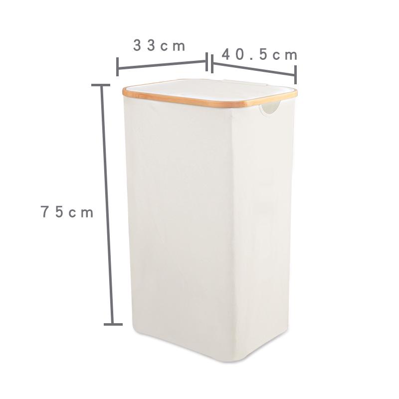 Foldable Japanese Style Laundry Basket with Inner Bag - Super Large Fabric Hamper for Bedroom and Bathroom.