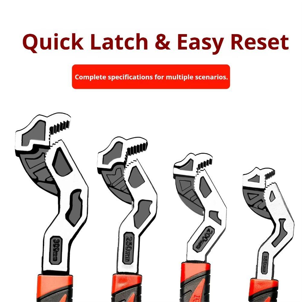Self-Locking Design Self Locking Wrench Quick Snap Anti-slip Adjustable Wrench Toolbox Essential