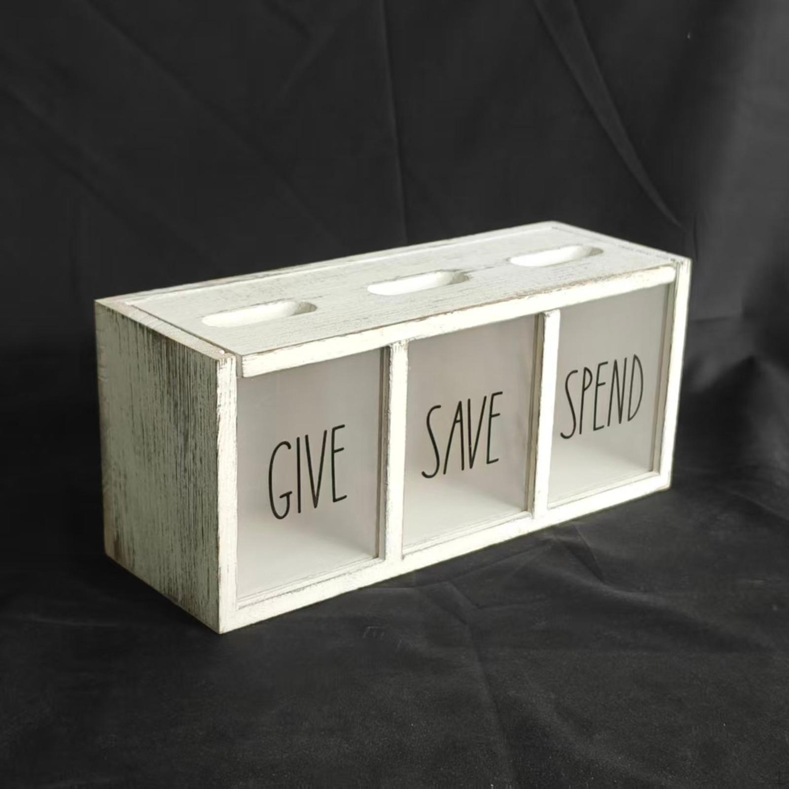 

Money Bank Wooden Piggy Table Centerpiece Case Saving Storage Box for Bedroom Dorm Party