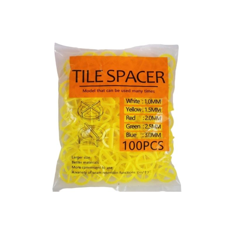 Pack of 100 User Friendly Tile Installation Spacers for Quick Easy Setup On Wall and Floor Tiles with Size Options 1.0mm To 3.0mm