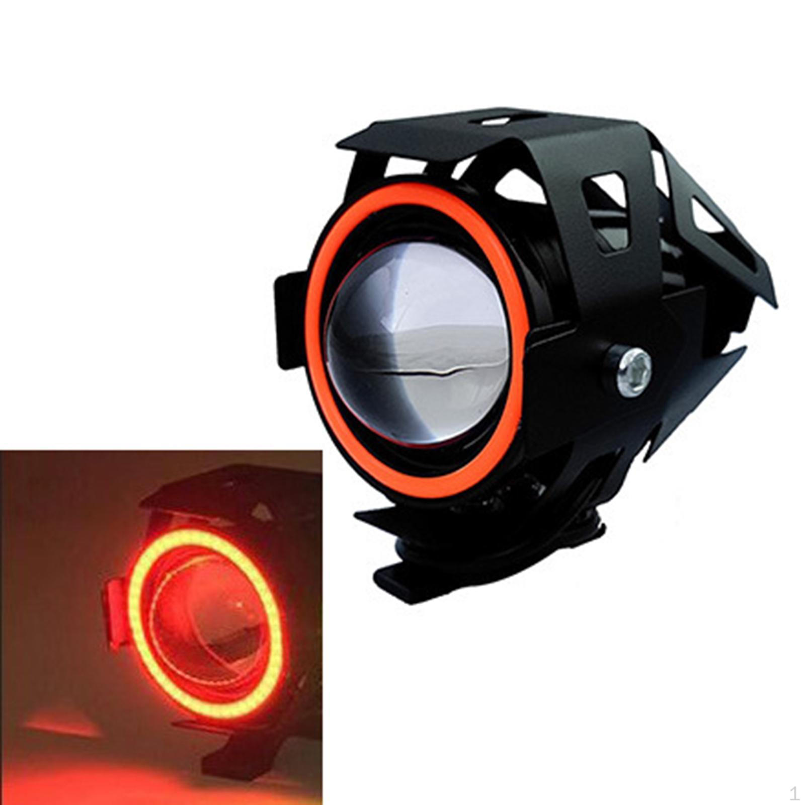 

Светодиодная фара для мотоцикла 10 Вт, прожекторы из алюминиевого сплава, для автомобилей, грузовиков, аксессуары для модернизации красный