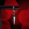 Gothic Silver Spike Tassel Dangle Earrings for Men