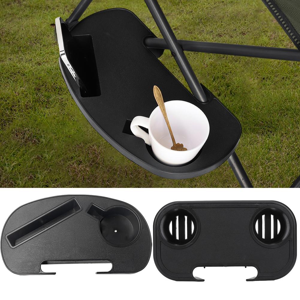 Chair Cup Holder with Mobile Phone Slot Recliner Side Table Multifunction Clip  Chair Table Portable for Lawn Patio Pool