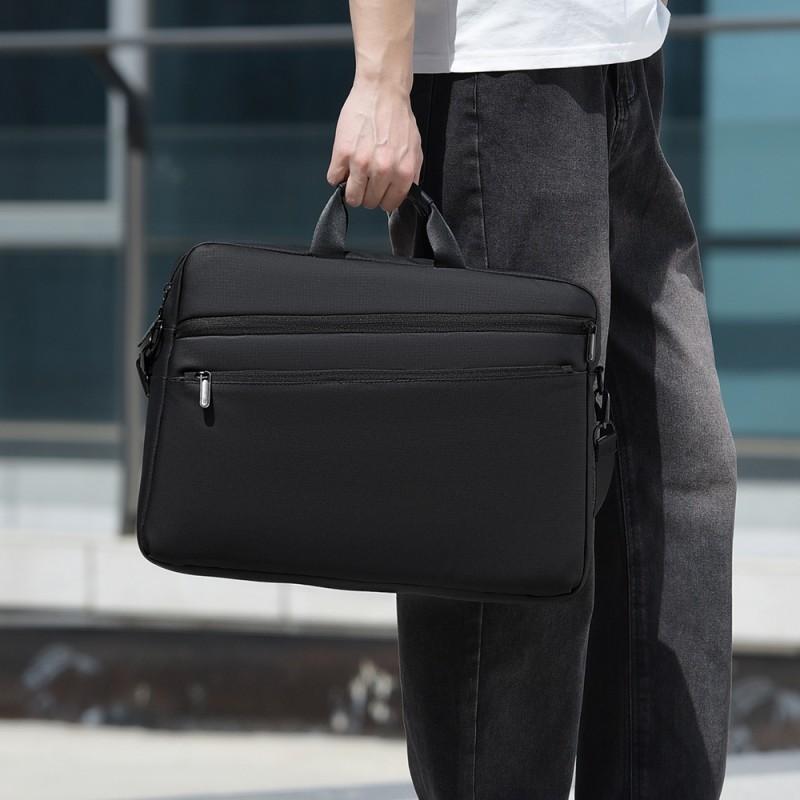 Laptoptasche 15,6-17,3 Zoll, Business-Aktentasche, Umhängetasche für Herren, verstellbarer Schultergurt, geeignet für den täglichen Weg zur Arbeit