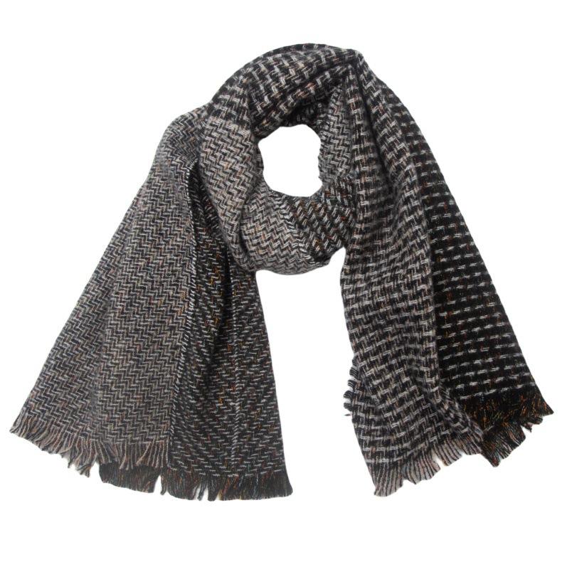 Ladies' New Double-Sided Thickened Versatile European And American Autumn And Winter Scarf, Air Conditioning Shawl