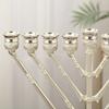 9 Branch Candle Holder 9 Head Candlestick Stand for for Hanukkah Menorah Candelabrum Christmas Party Wedding Celebration Decor