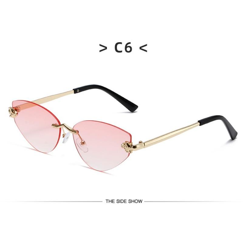 Women's sunglasses, new triangular frameless sunglasses.