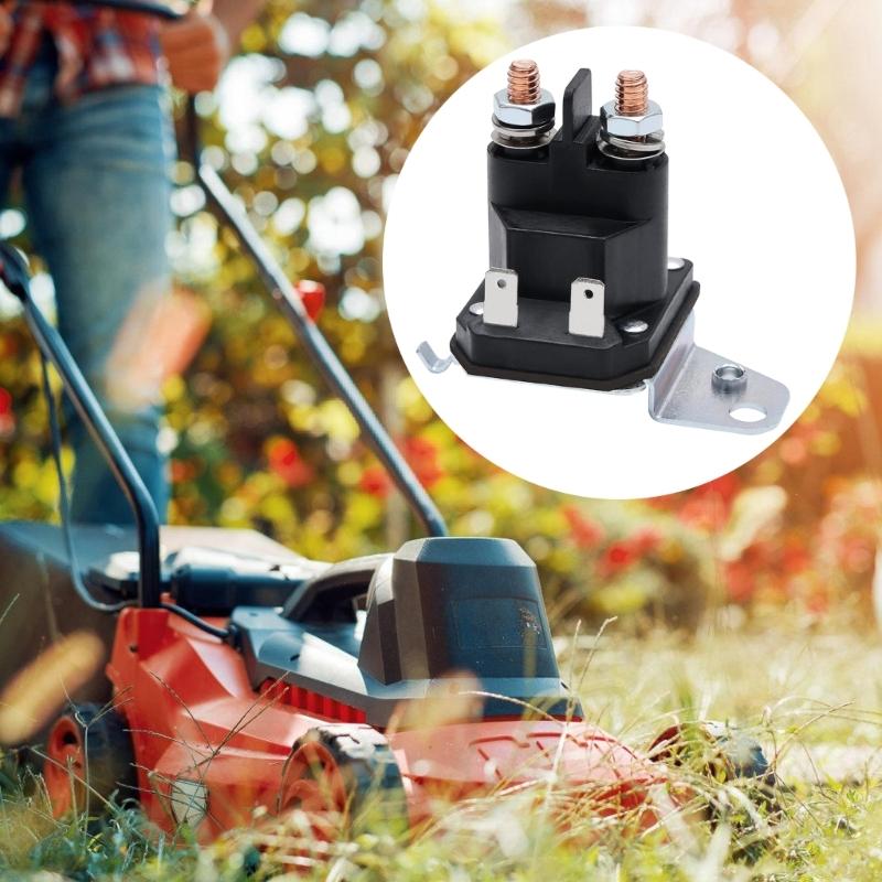 Sturdy Stainless Steel Starter Solenoid 12V 100A Relays Replacement Accessory With Ridings Lawn Mowers Daily Use
