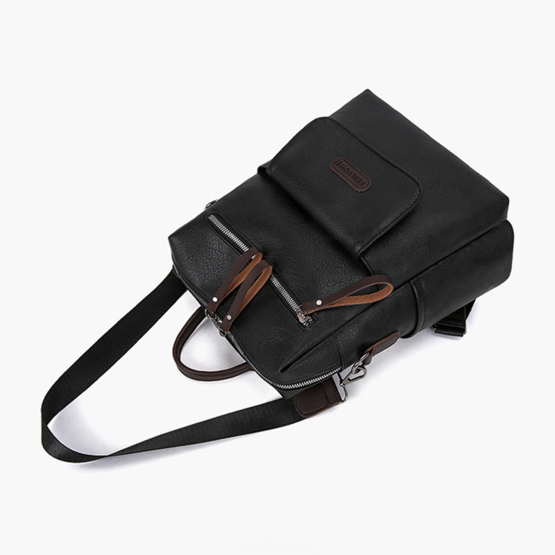 Shoulder Bag PU Soft Leather Texture Women's Bag Large Capacity Simple Travel Bag Fashion Commuter Bag