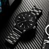 Men Watch Stainless Steel Business Style Waterproof Leisure Quartz Wristwatch