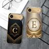 Gorgeous letter gold "R" For IPhone 17Pro Max 16 17 Pro 15 Pro 14 13 Plus 12 Mini 11Pro Max XR 16E 17Air Golden glass phone case