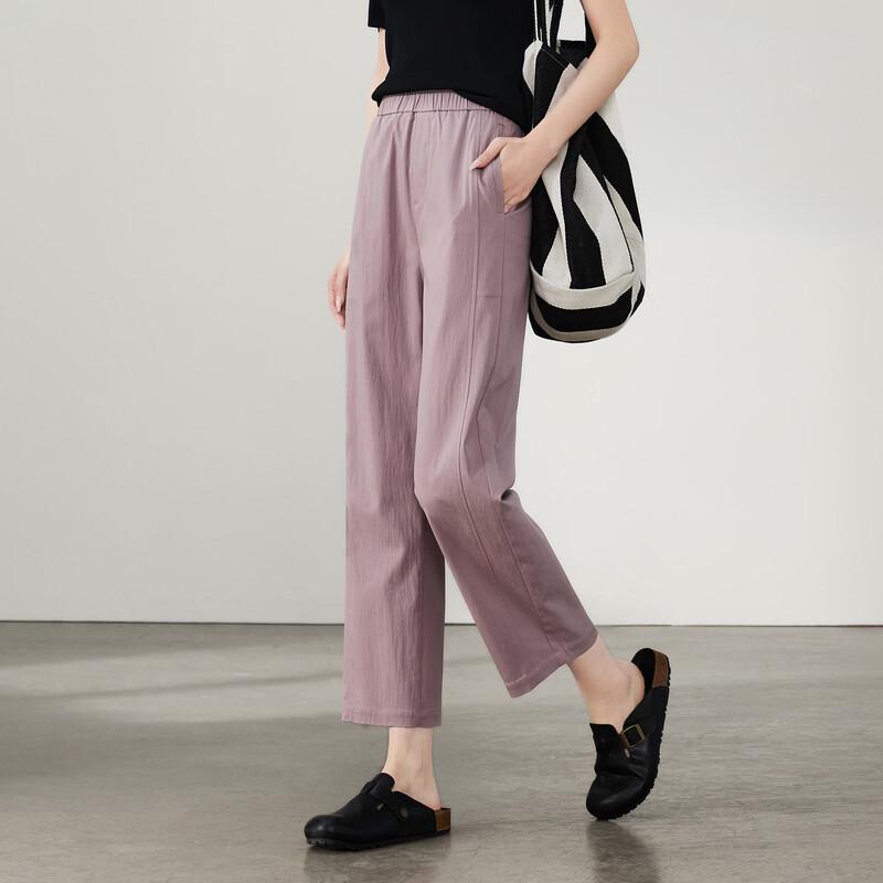 SOFSIL Women's 2026 Spring High-Waisted Wide-Leg Crop Pants