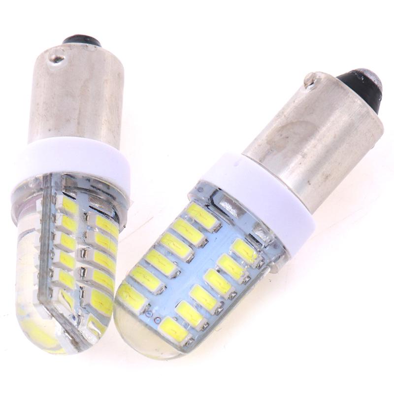 2X Ba9S T11 T4W 3014 24Smd 12V Led Car Side Light Bulbs Interior Lamps White