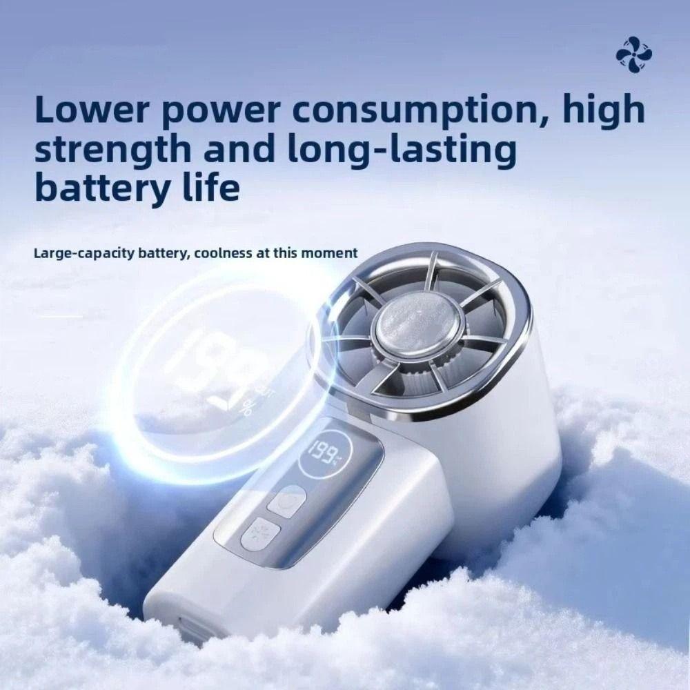 199 Speeds TEC Cooling Handheld Fan USB Charging High-speed Rechargeable Mini Fan Long Battery Life Quiet Portable Handheld Fan