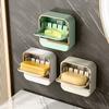 Wall Mounted Soap Dish Waterproof Bathroom Drain Soap Box New Soap Storage Case  Bathroom Supplies