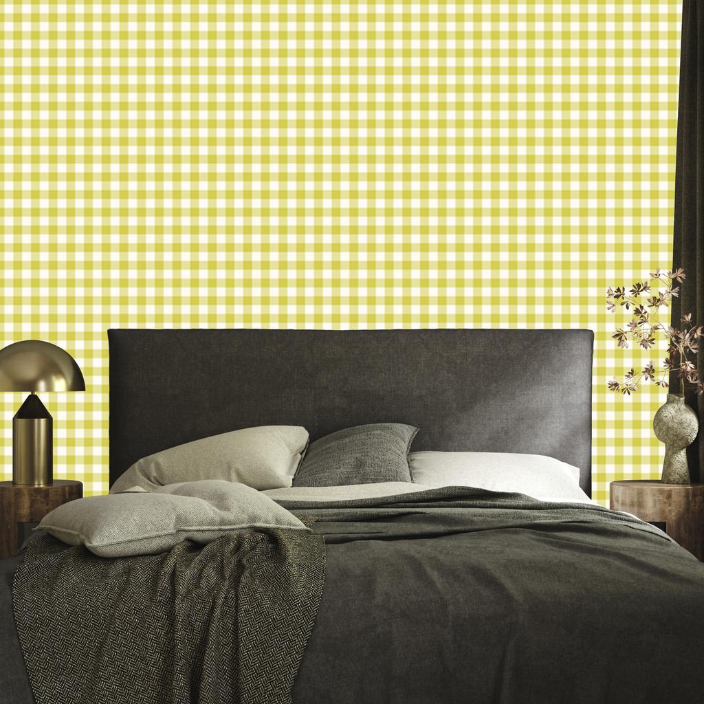 Wallpaper Fabric pattern cream and yellow, clear detail 50x1000