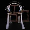 Crystal Chinese Ancient Hairband Beads Swaying Fairy Headwear Hanfu Tassel Hair Hoop  Cheongsam