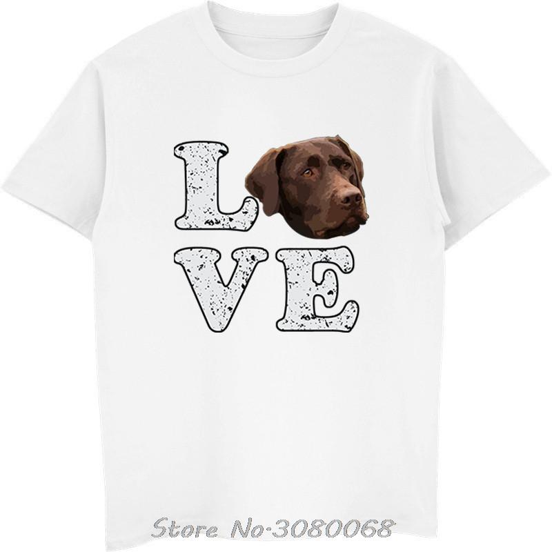Hot Sale Fashion Unisex T Shirt I Love My Chocolate Lab TShirt Labrador Retriever Dog Tees Tops Clothes Streetwear Harajuku Tees
