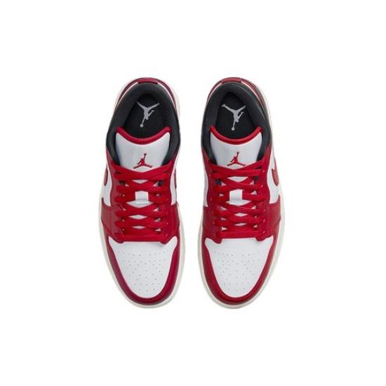 Air Jordan 1 Low 'White Gym Red' Women's - DC0774-160