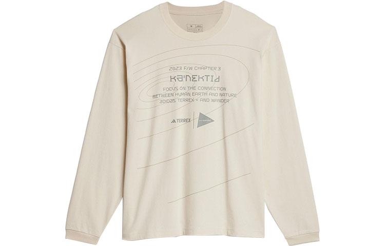 Adidas X And Wander Футболки Adidas TERREX X And Wander Унисекс Белый Круглый вырез Умеренный Прямой крой HZ0670 XXL