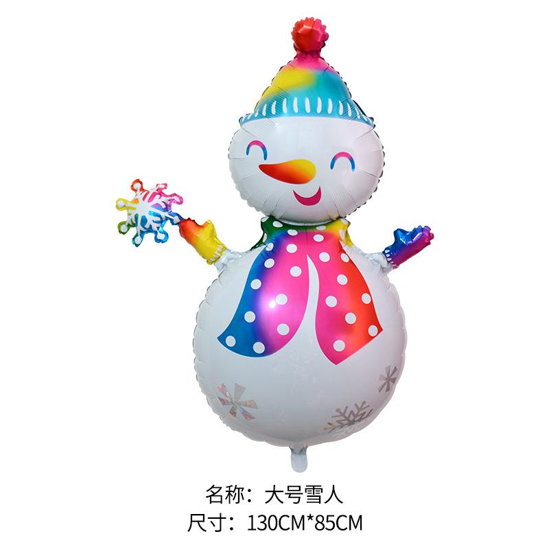 Christmas Balloons Special-Shaped Aluminum Film Balloons Santa Claus Merry Christmas Arrangements Christmas Eve Decorations