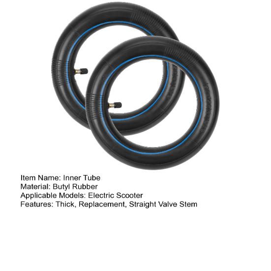 2Pcs Inner Tube for Xiaomi Electric Scooter 8.1/2X2-156A 8.5-Inch Blue Stripe Thick Butyl Inflatable Tire with Straight Valve Stem