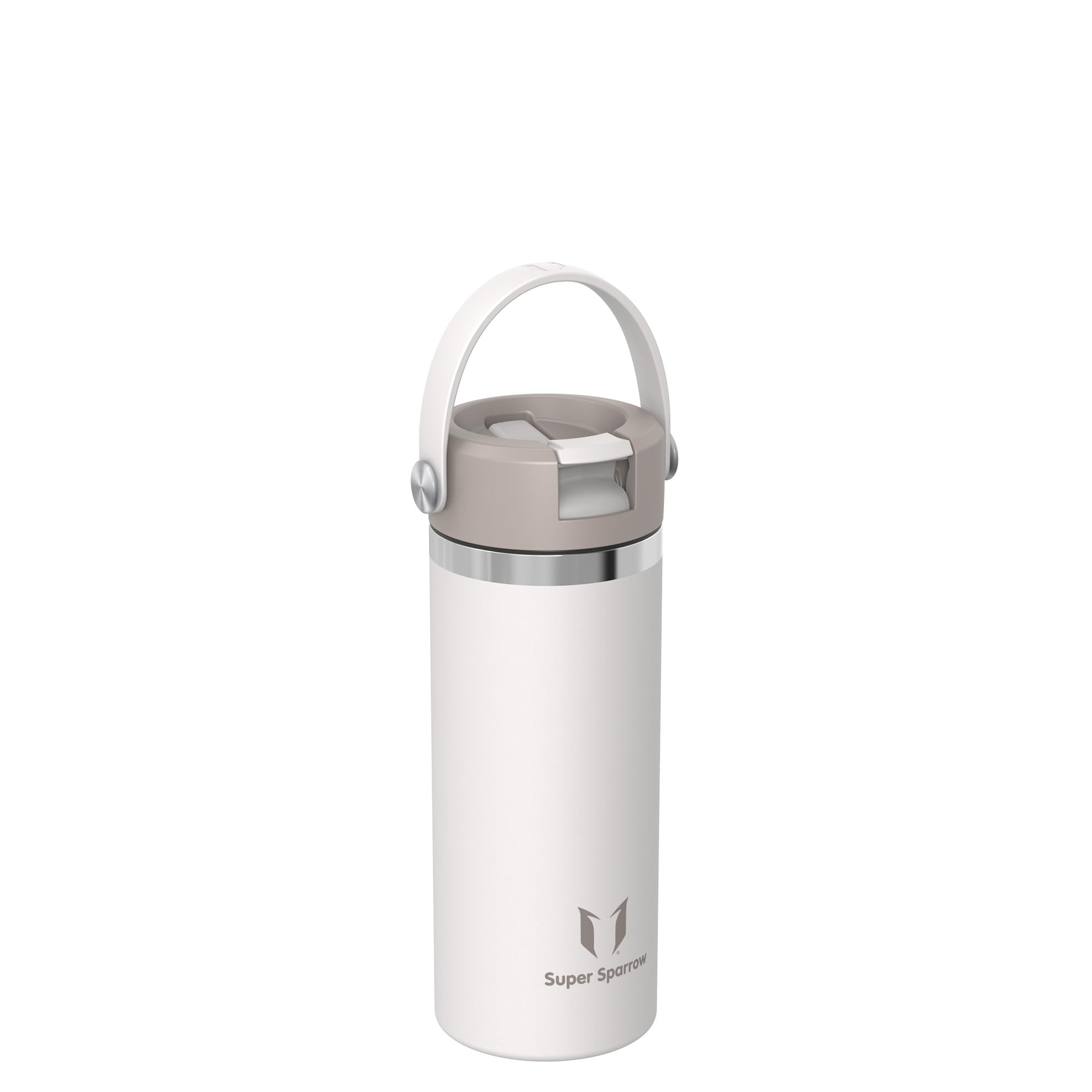 

Super Sparrow 500ml Vacuum Insulated Water Bottle - SwivelSip Wide Mouth Water Bottle - BPA-Free and Leak-Proof - Ergonomic Straw Design, Perfect for