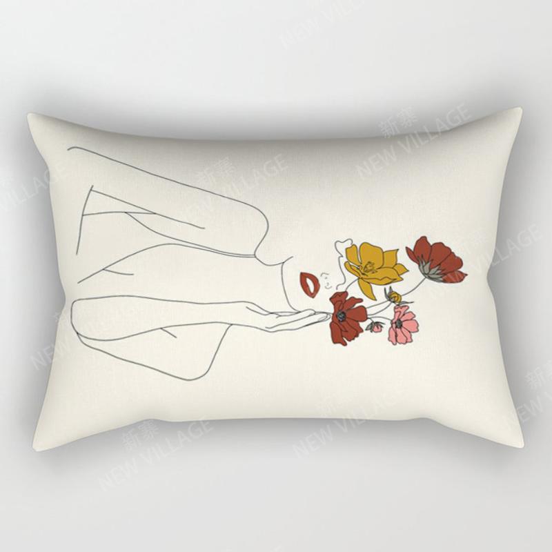 Nordic fall home decor 30*50 throw pillow cover sofa modern abstract geometric boho living room Cushion cover 50x70 30x50 40x60