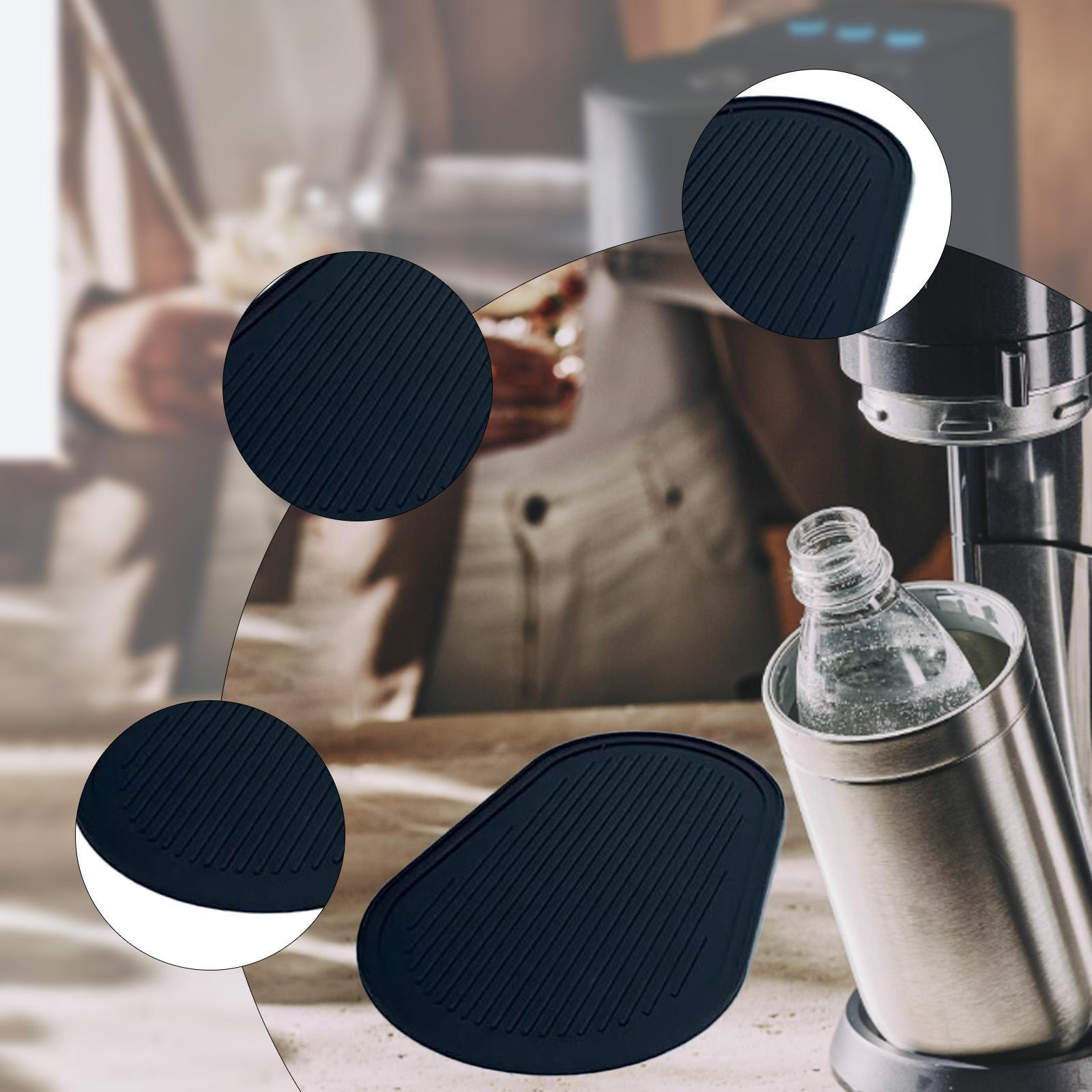 

Силиконовый нескользящий коврик для сбора капель, Аксессуары для подноса, Подкладка, Водонепроницаемый коврик для сушки с широким краем, Подставка