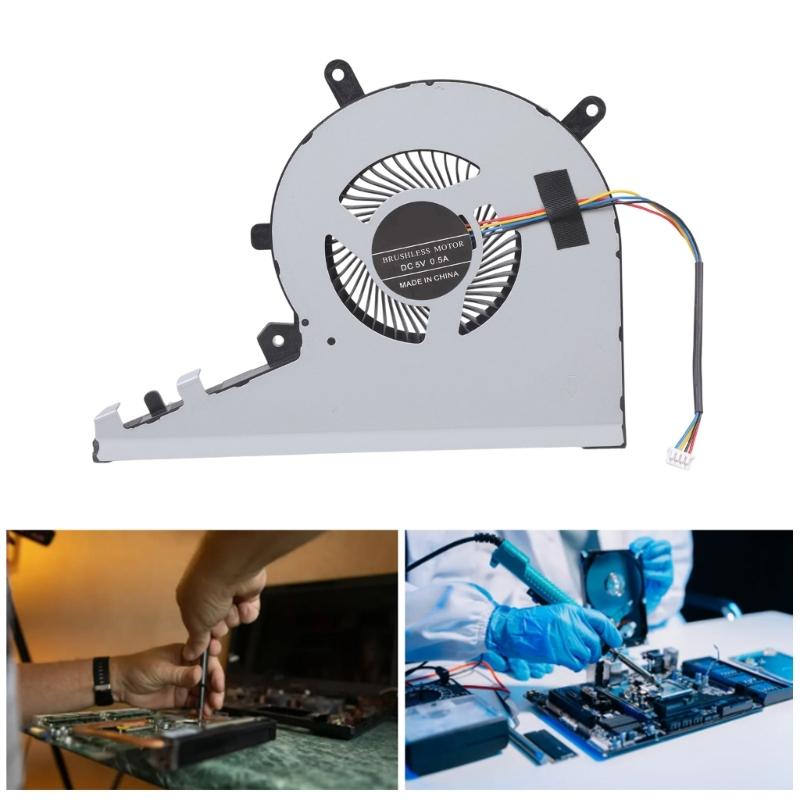 CPU Cooling Fan Notebook Cooling Metal Heat Dissipation Fan for 17-AE 17T-AE 17-AE100 17T-AE100 Laptop Notebook