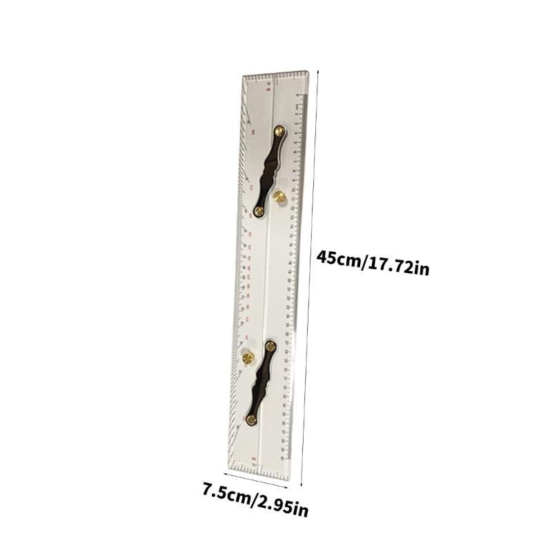 450mm Parallel Ruler With Metal Arm Architect Drawing Ruler For Accurately Marine Navigation And Chart Plotting