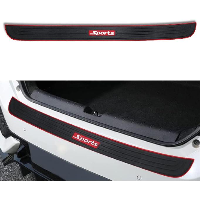 Car Rear Bumper Protector Guard, 35.4 * 2.76 Inch Universal Rubber Scratch-Resistant Trunk Door Sill Protector, Scratch-Resistant Rubber Guard, Car
