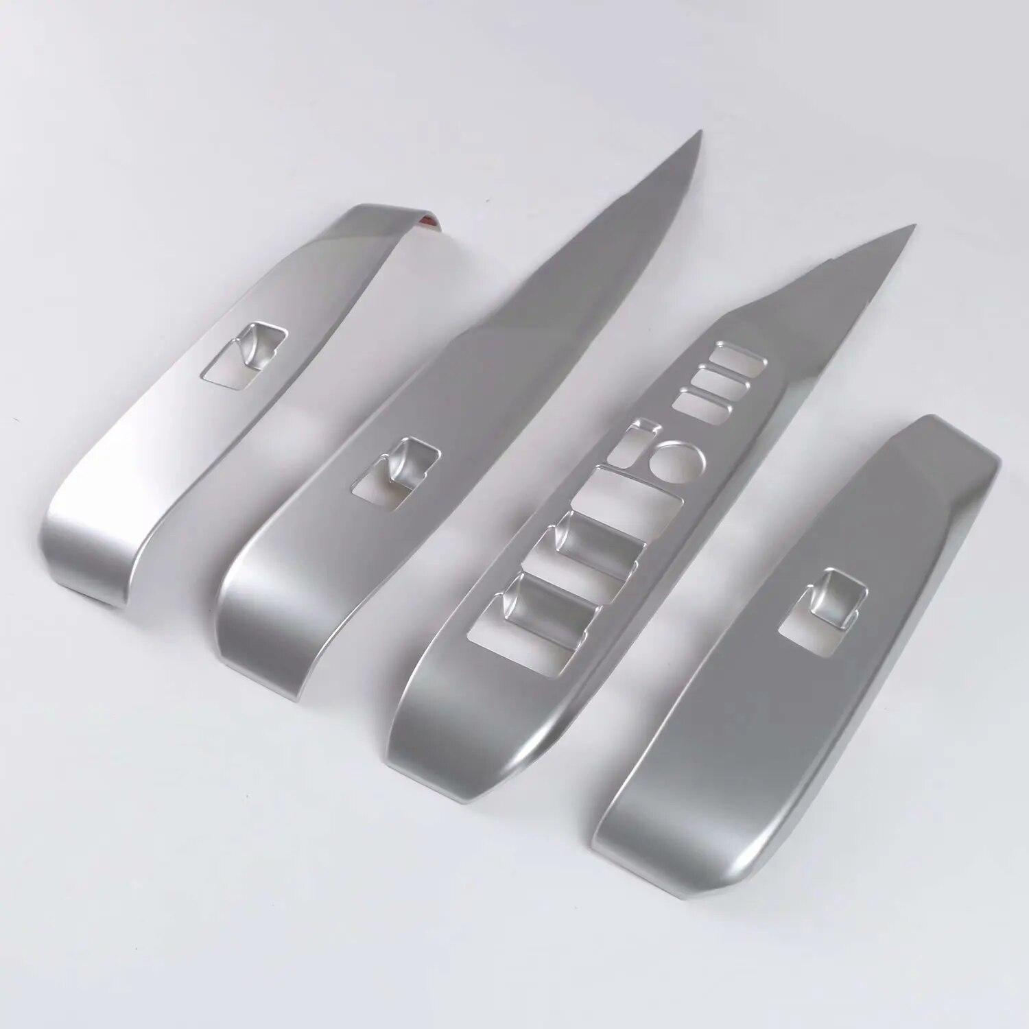 

4 шт., декоративная крышка переключателя из углеродного волокна для Toyota Camry 2018, аксессуары для стайлинга 8th Lift With seat memory-Red