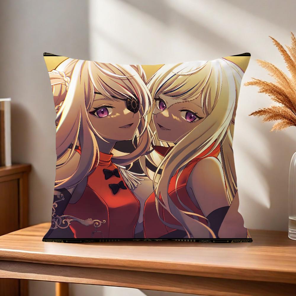 h-HIMEHINA Cushion Cover Comfortable Soft Pillow Case for Sofa Living Room Home Office Band Decor and Protective Covers