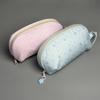 Polka Dot Large Capacity Stationery Pouch Soft Touch Pencil Bag for Primary Middle School Student Supplies