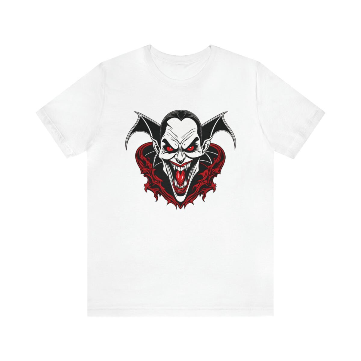 Scary evil vampire Halloween design shirt S