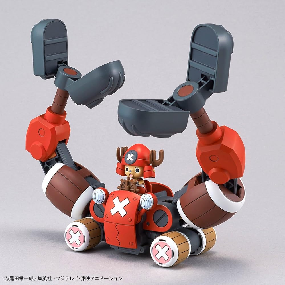 Bandai Spirits One Piece Chopper Robo 3 & 5 Color-Coded Plastic Model Kit Submarine and Crane