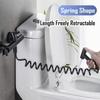Adjustable Handheld Stainless Steel Bidet Sprayer Set Toilet Faucet Shower Head with Self Cleaning Feature Bathroom Accessory